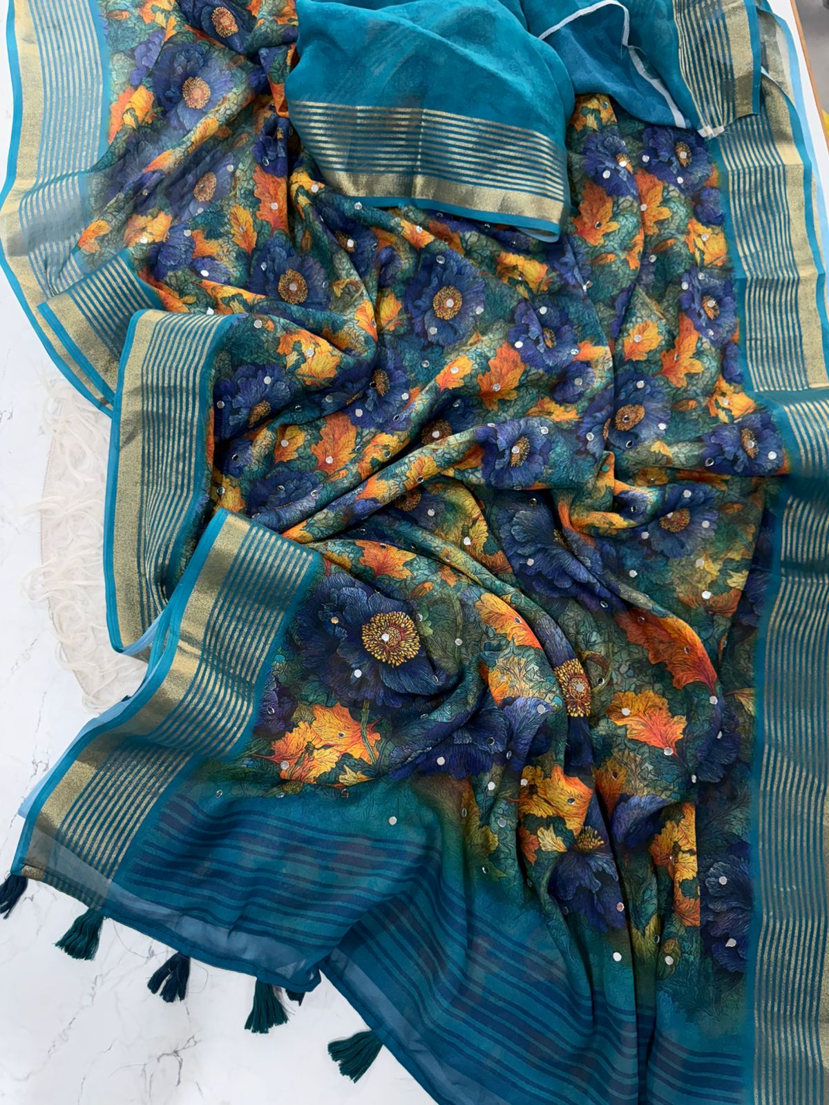 Premium georgette saree