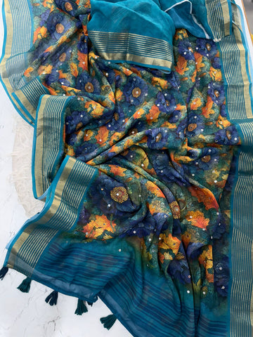 Premium georgette saree