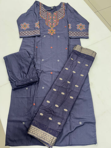 Straight cut 3-piece set