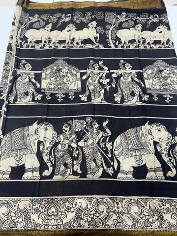 Kalamkari silk saree