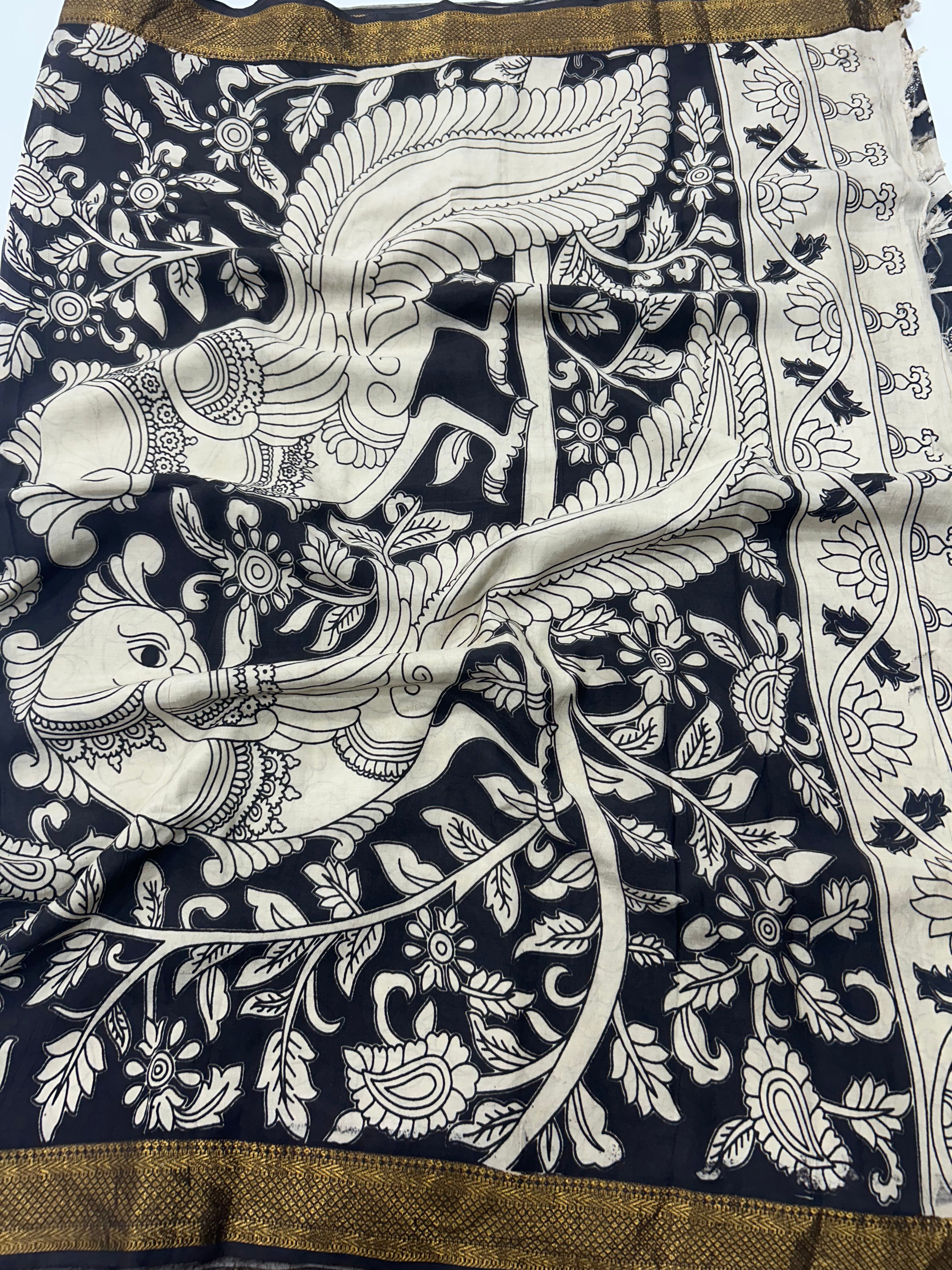 Kalamkari silk saree