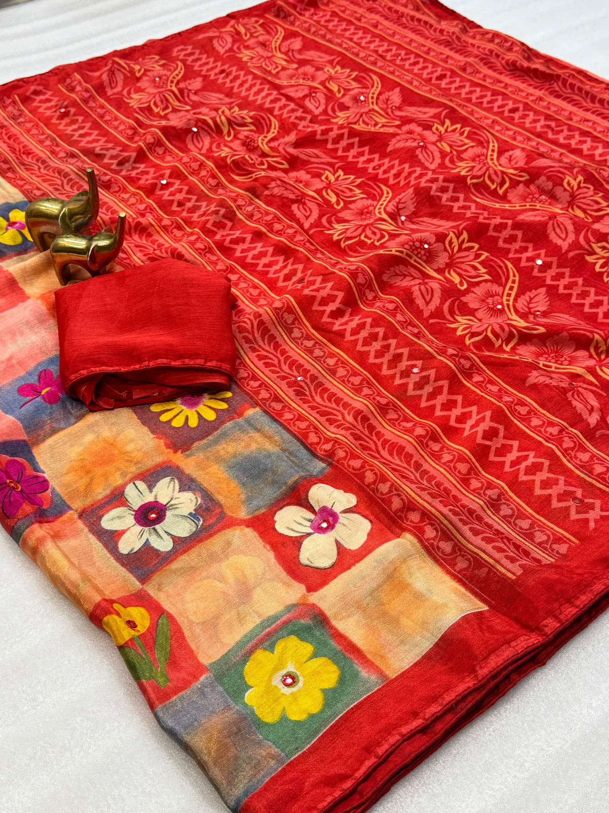 Beautiful chiffon saree