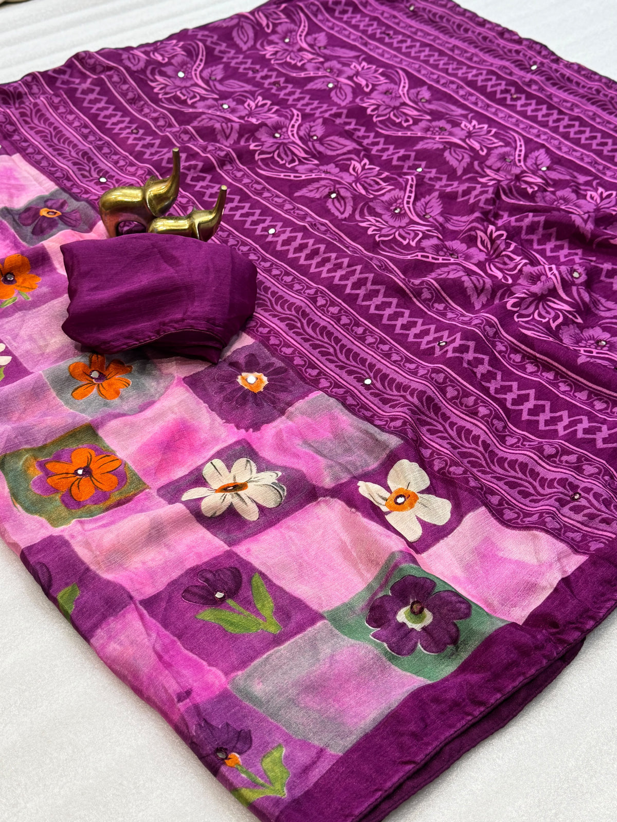 Beautiful chiffon saree