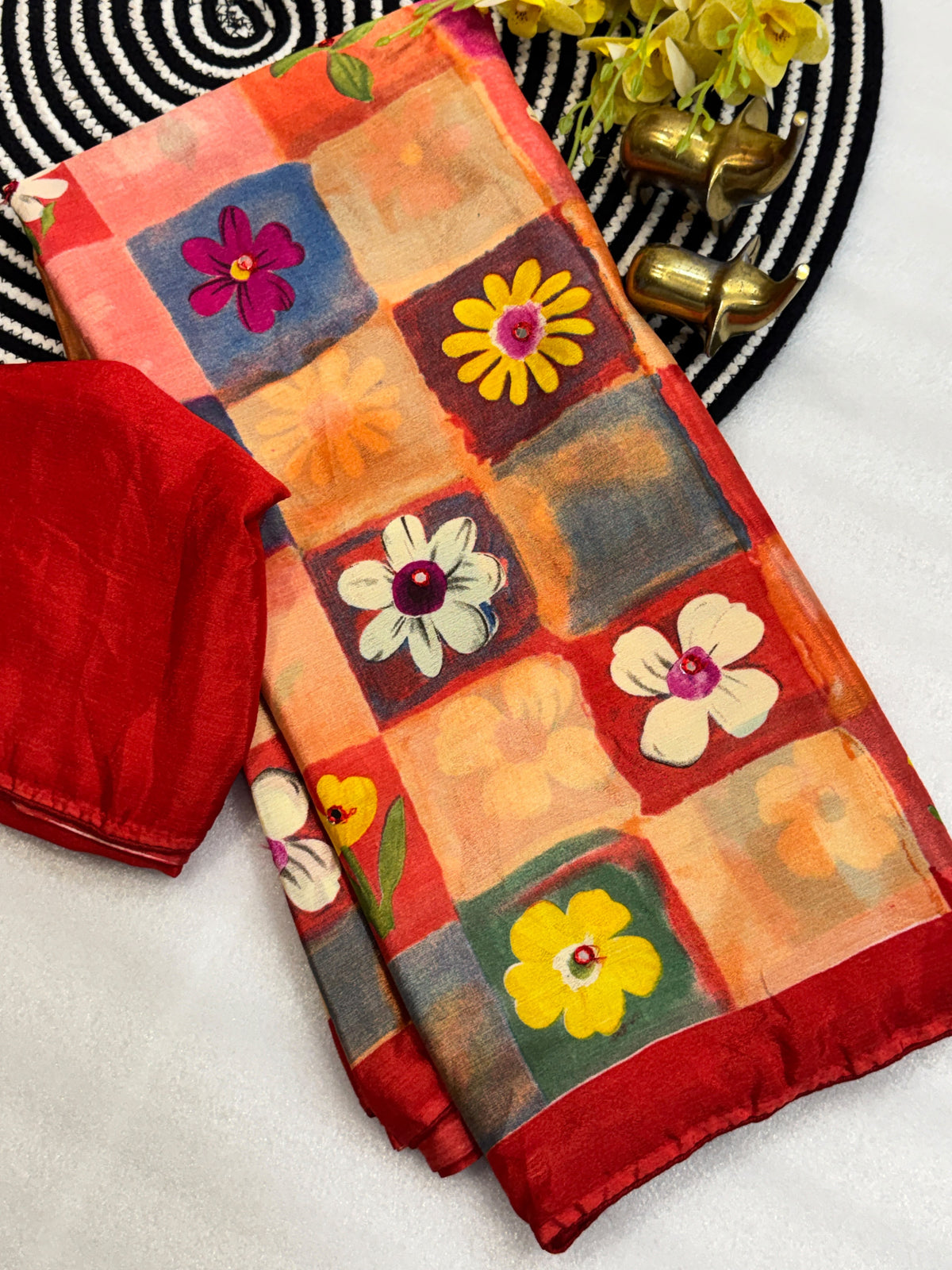 Beautiful chiffon saree