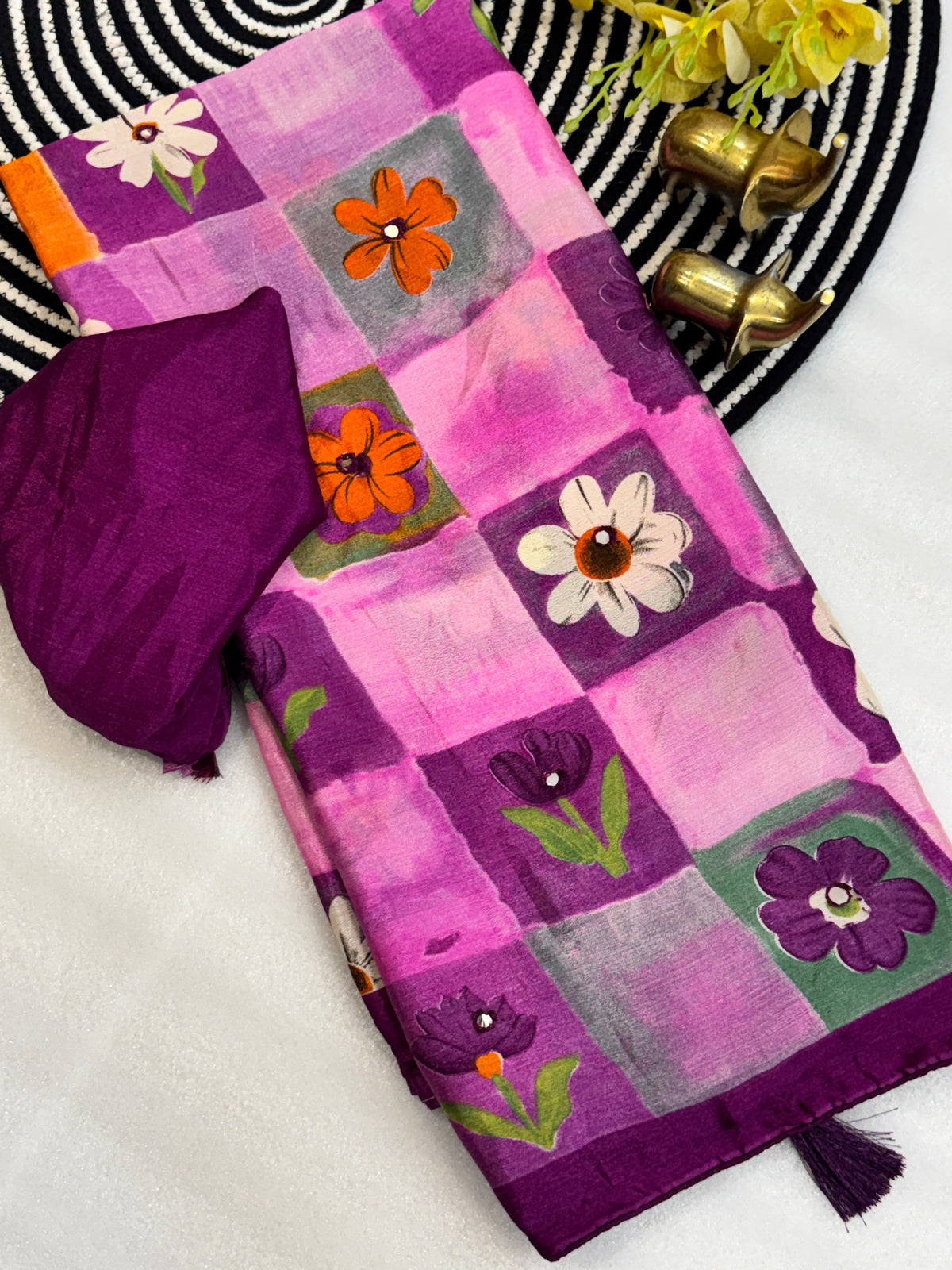 Beautiful chiffon saree