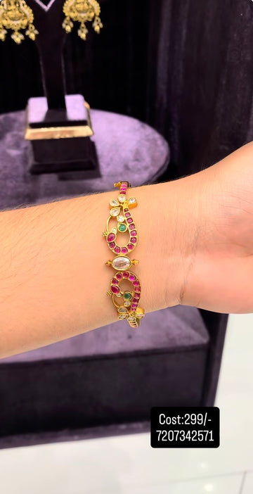 Beautiful pota stone openable bracelet
