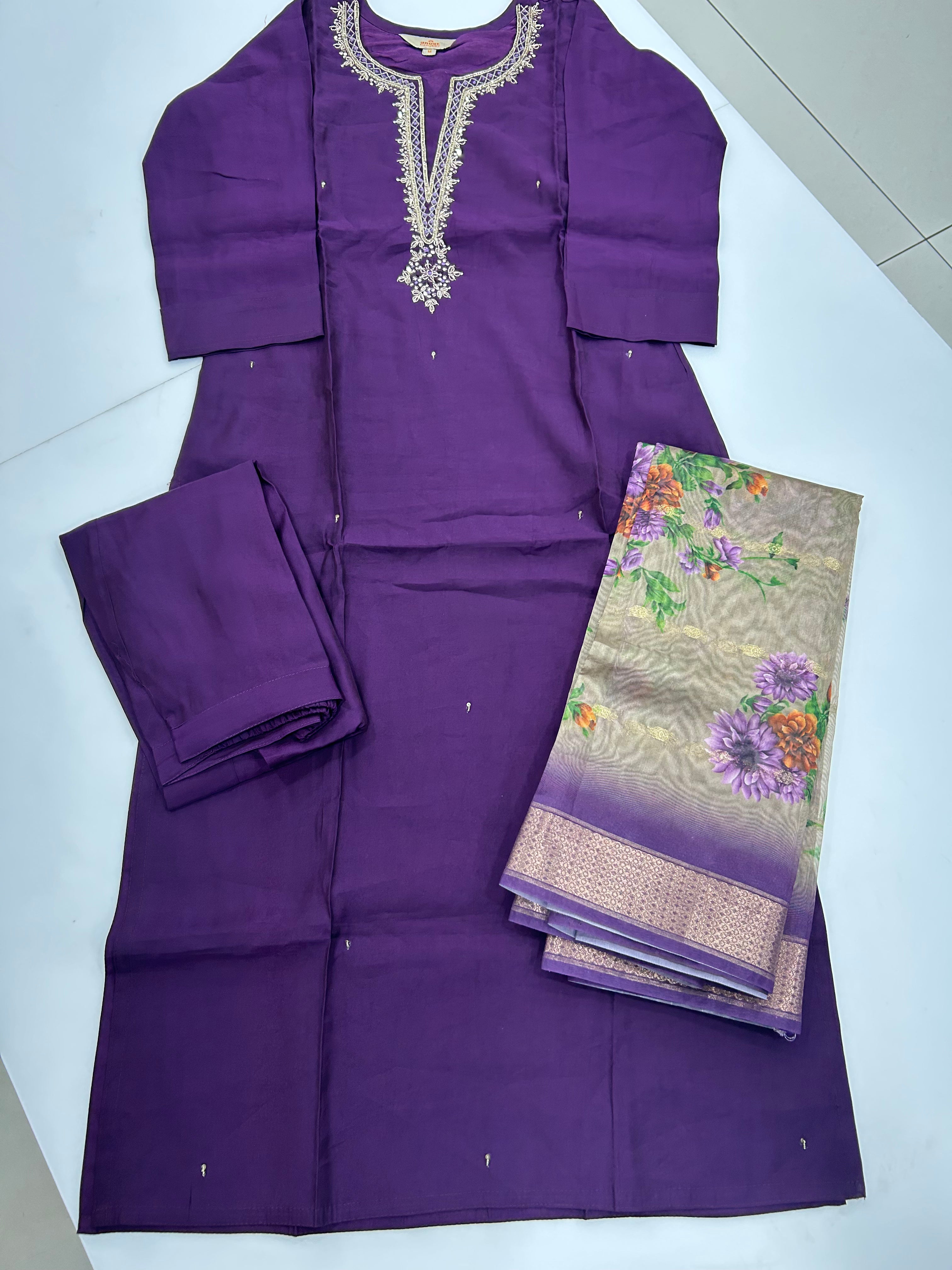 Straight cut 3-piece set