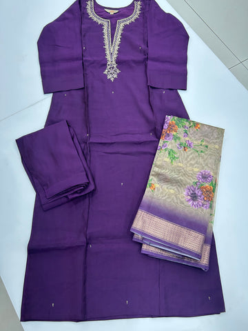 Straight cut 3-piece set
