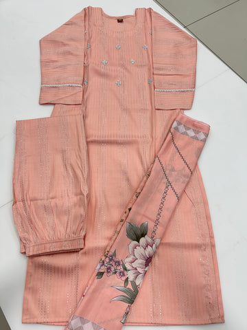 Straight cut 3-piece set