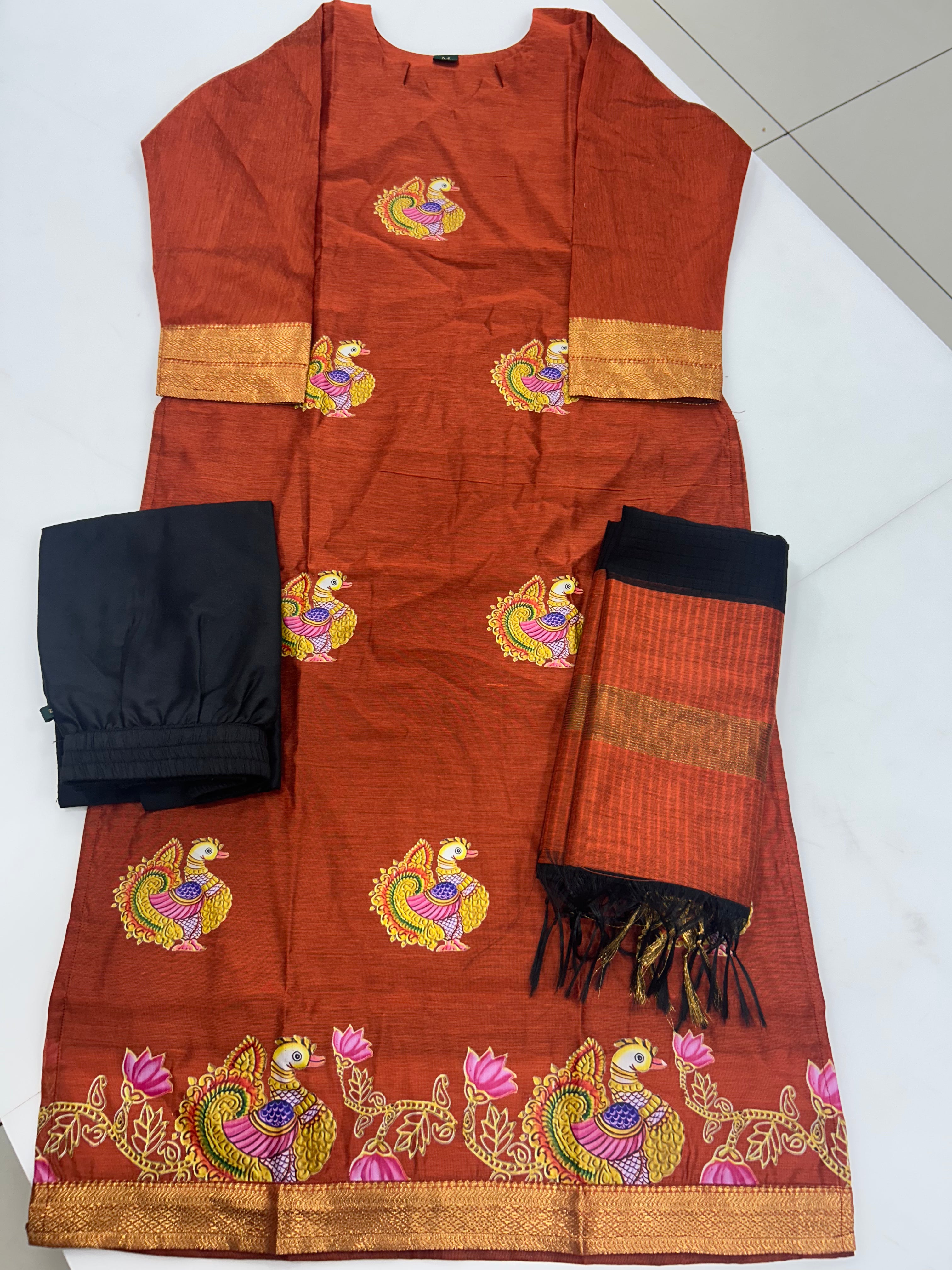 Coimbatore soft pattu 3-piece set