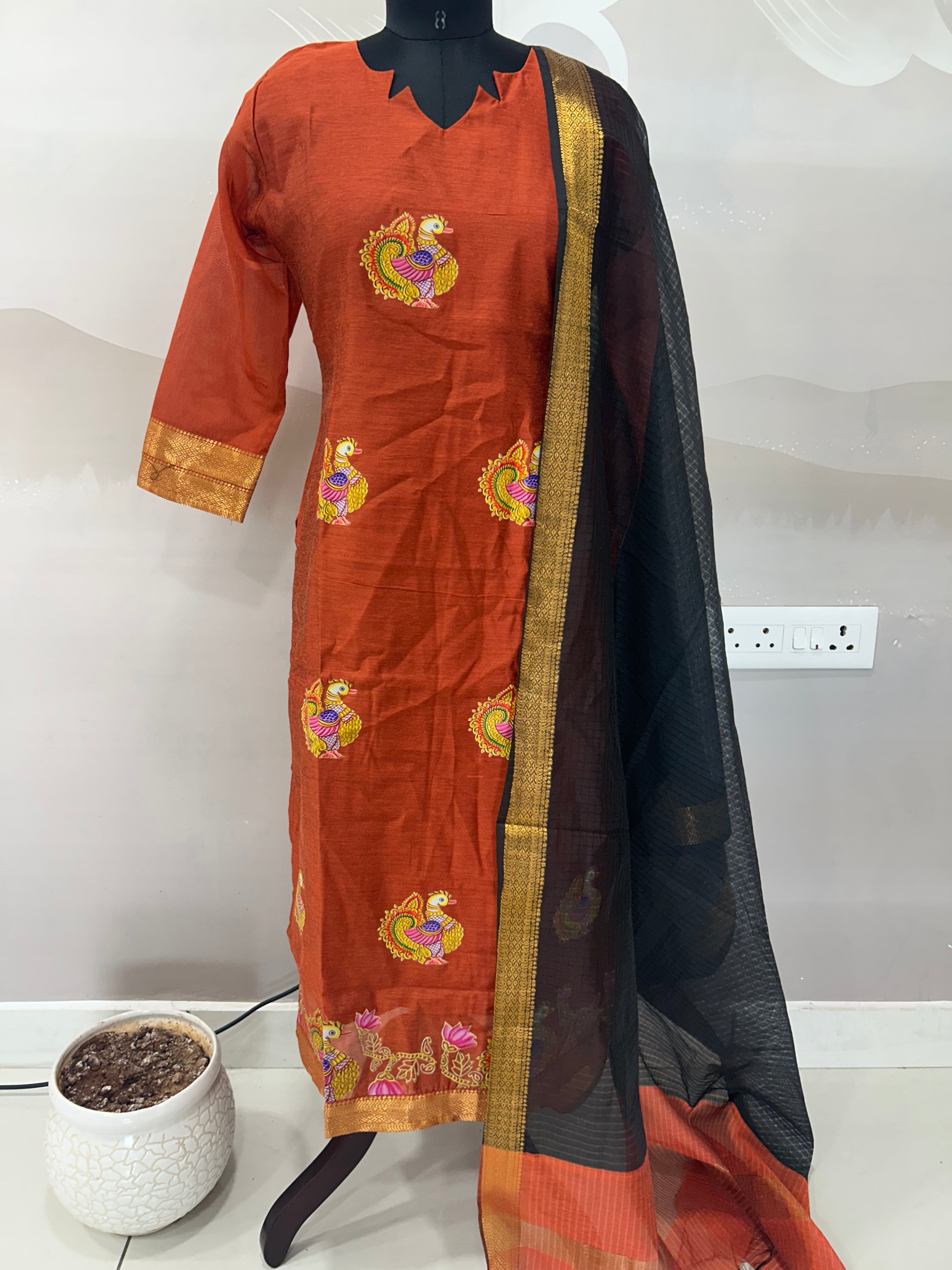 Coimbatore soft pattu 3-piece set