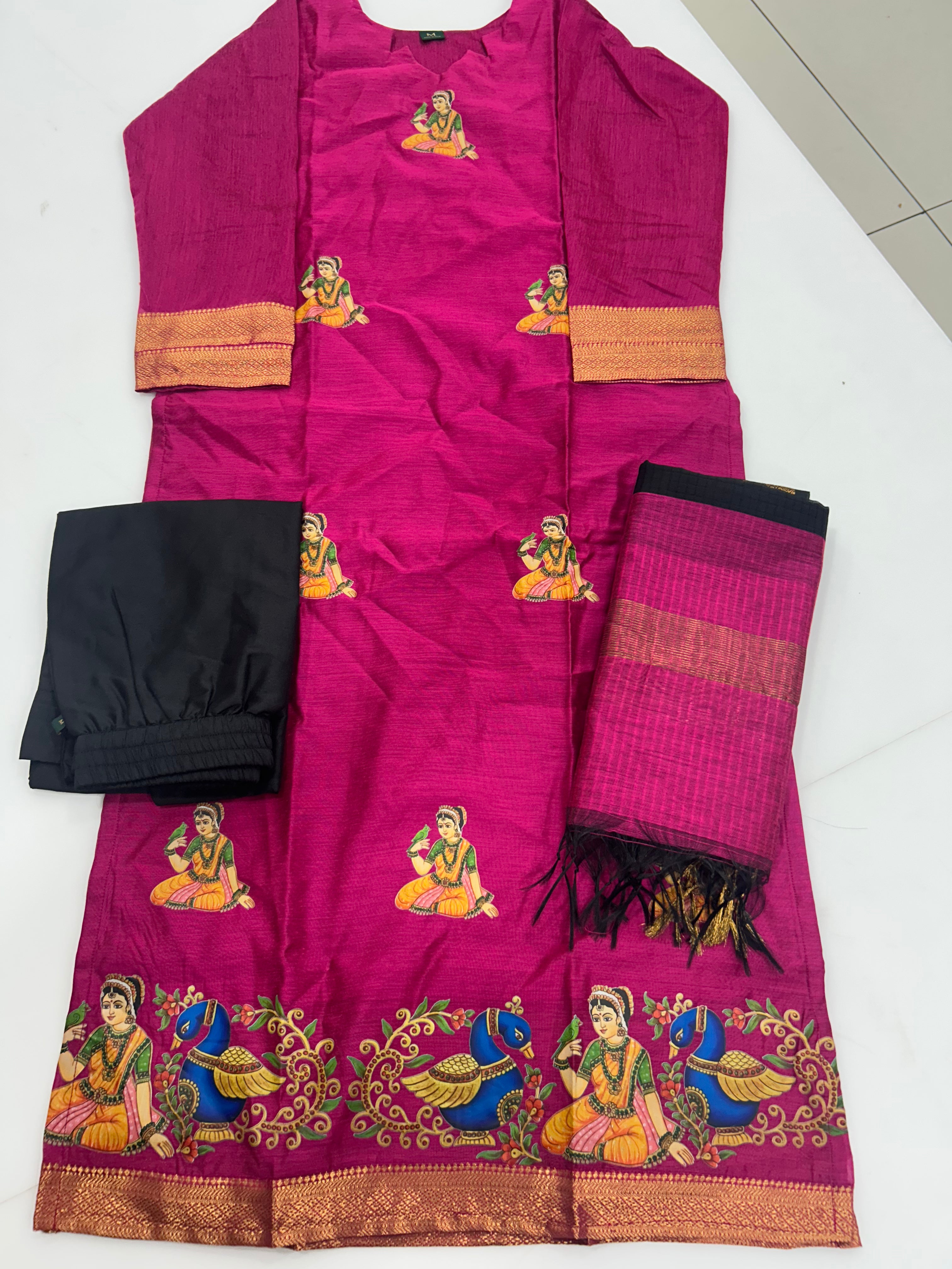 Coimbatore soft pattu 3-piece set