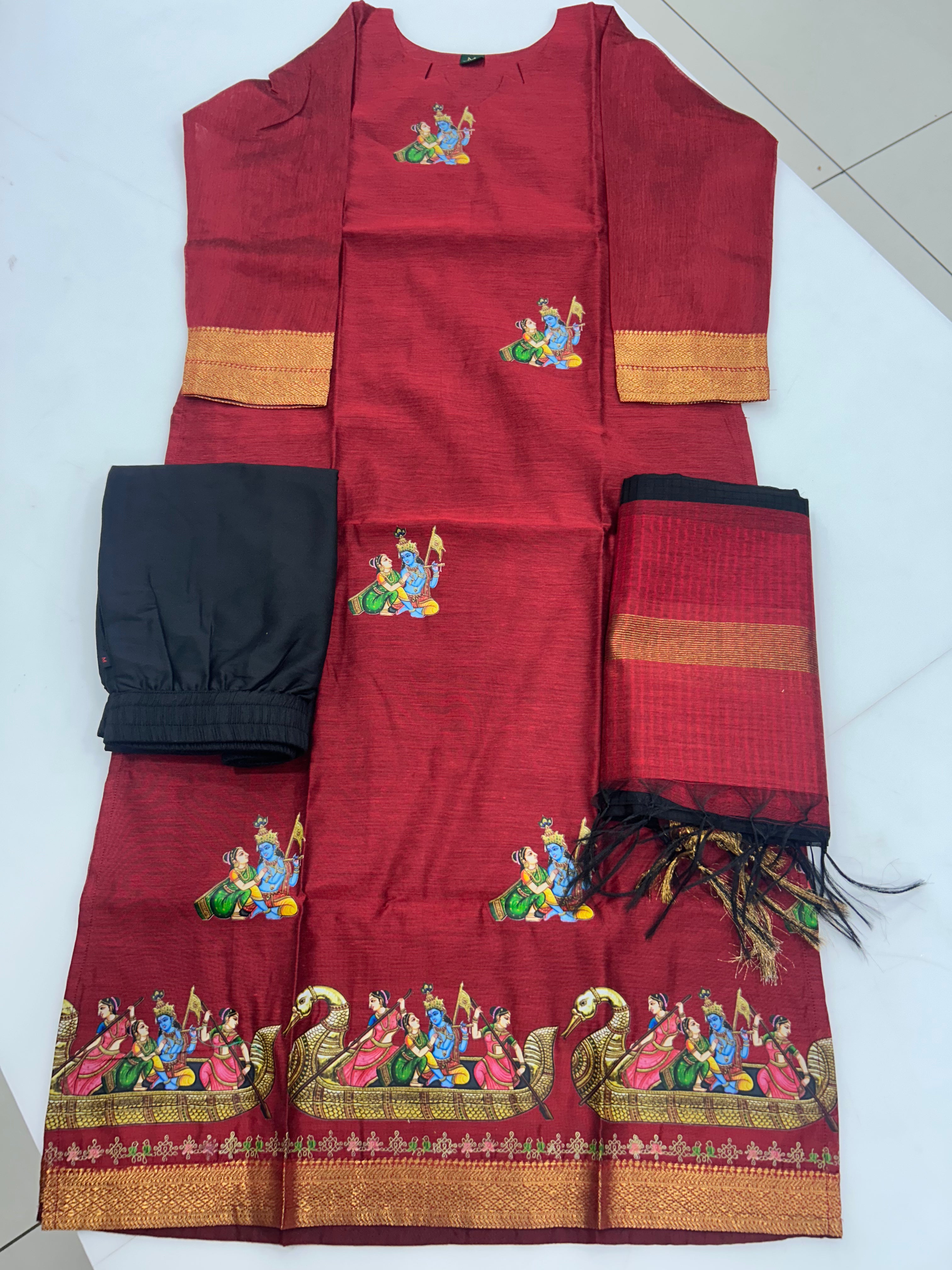 Coimbatore soft pattu 3-piece set