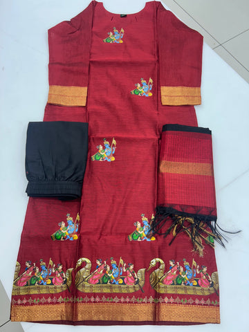 Coimbatore soft pattu 3-piece set