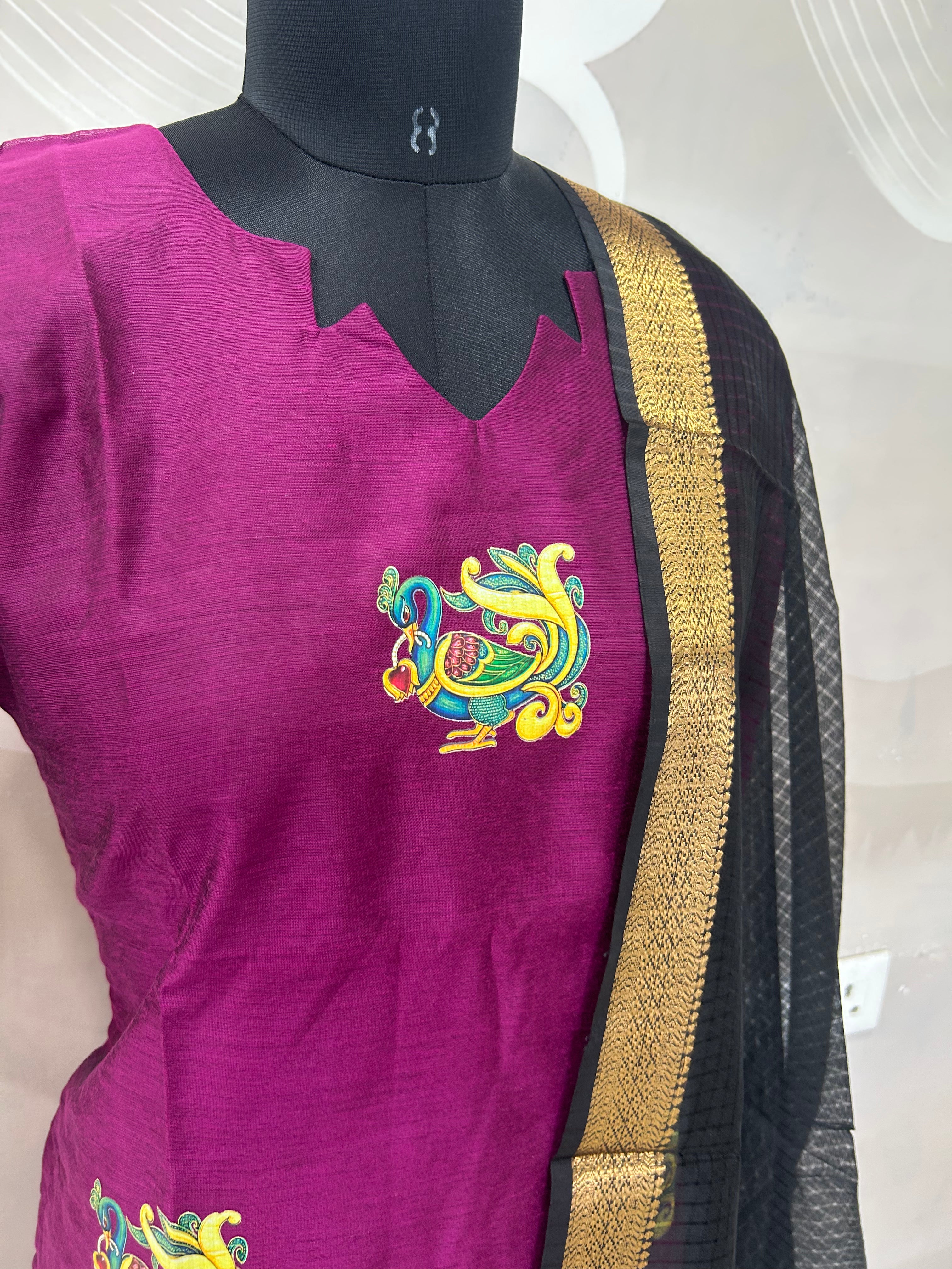Coimbatore soft pattu 3-piece set