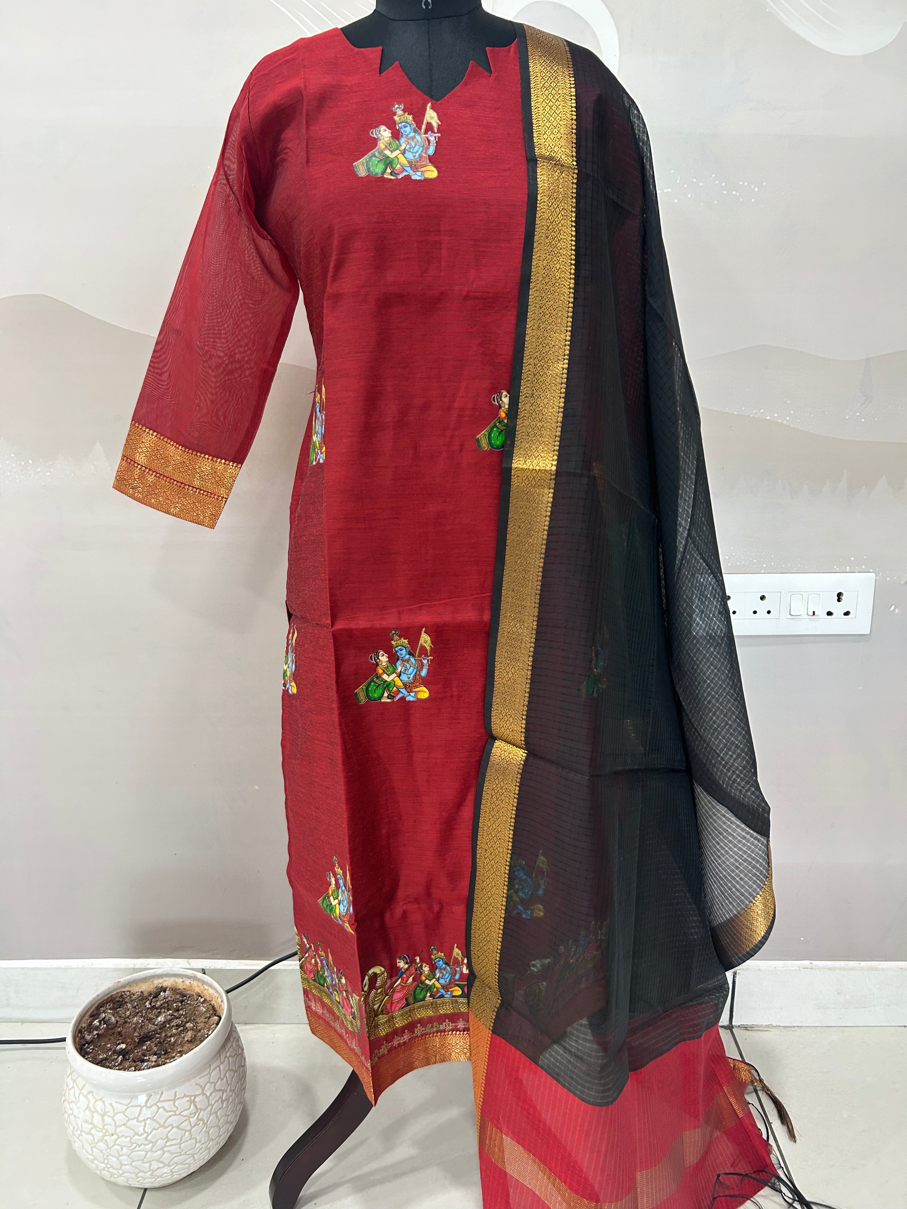 Coimbatore soft pattu 3-piece set