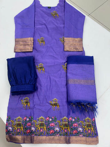 Coimbatore soft pattu 3-piece set