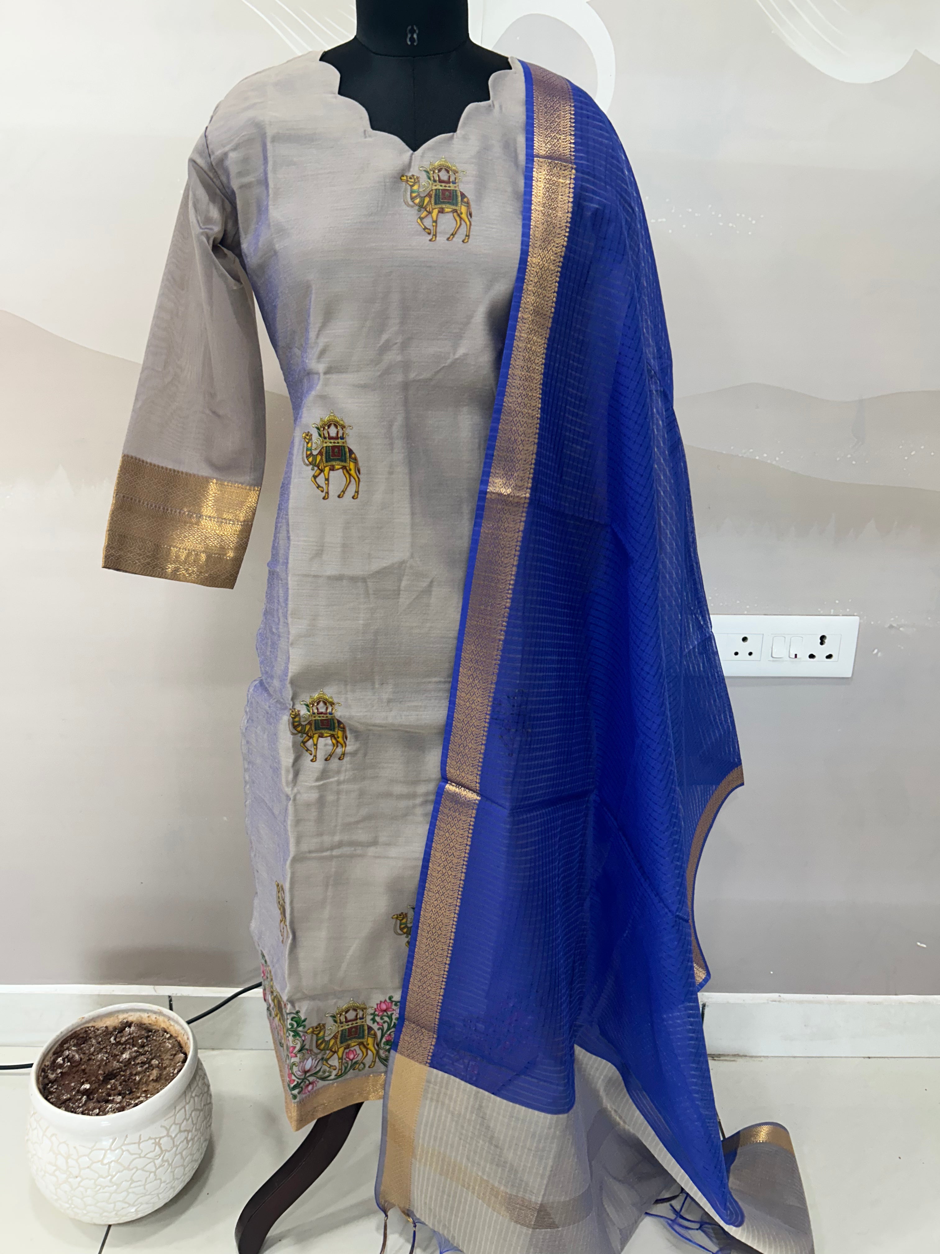 Coimbatore soft pattu 3-piece set