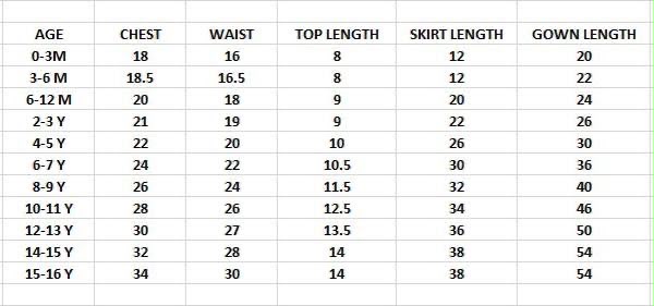 Beautiful kids skirt