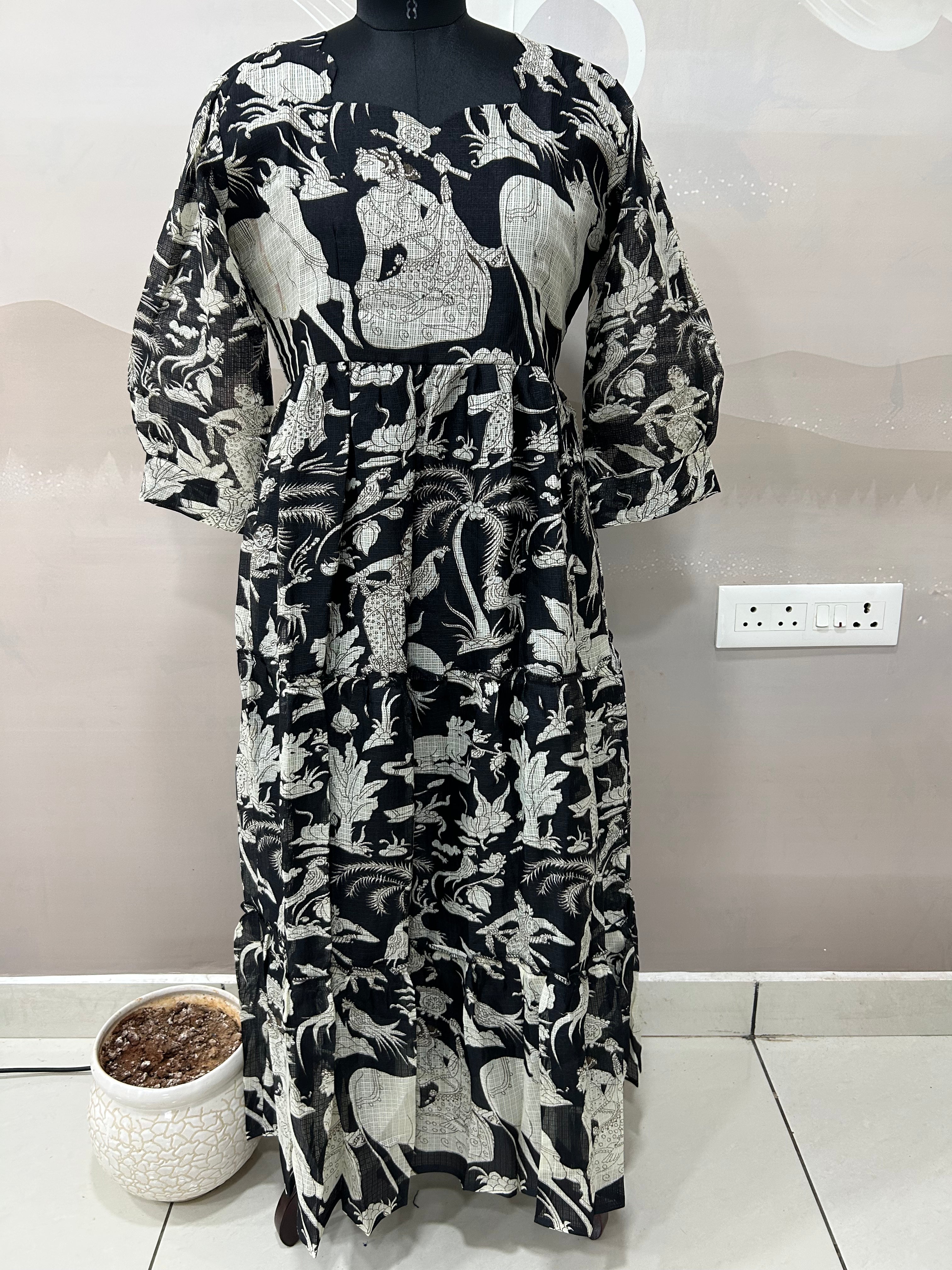 Beautiful kalamkari frock