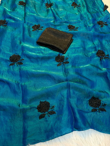 Space silk saree