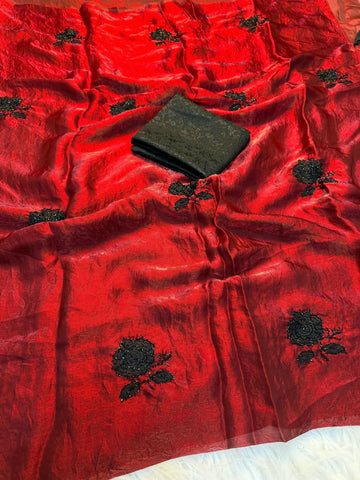 Space silk saree