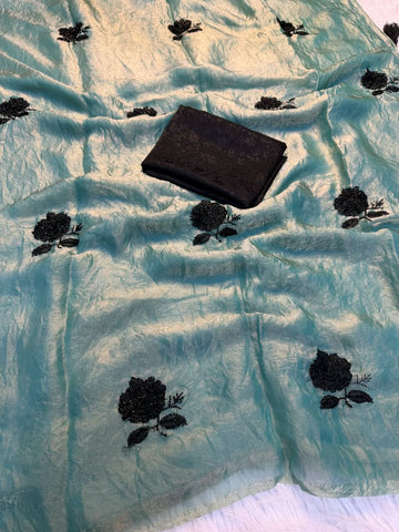 Space silk saree