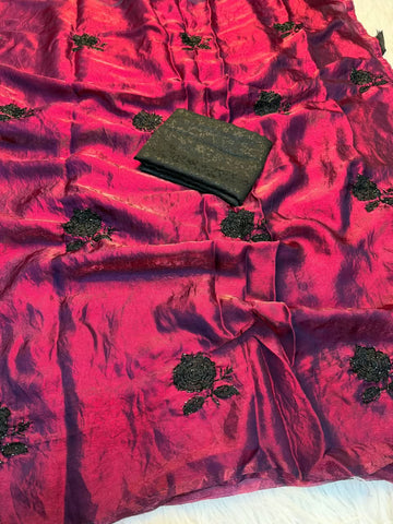 Space silk saree