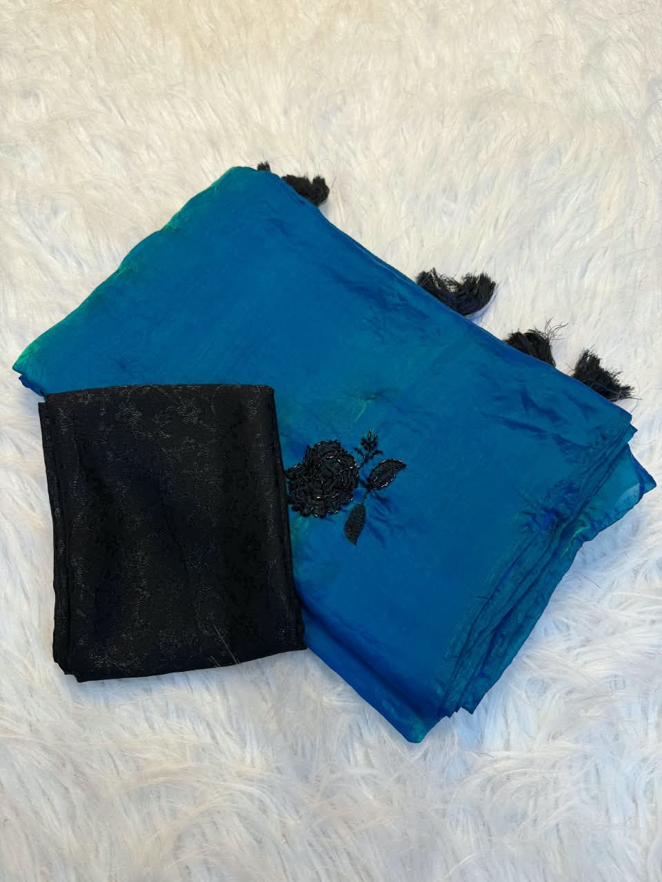Space silk saree