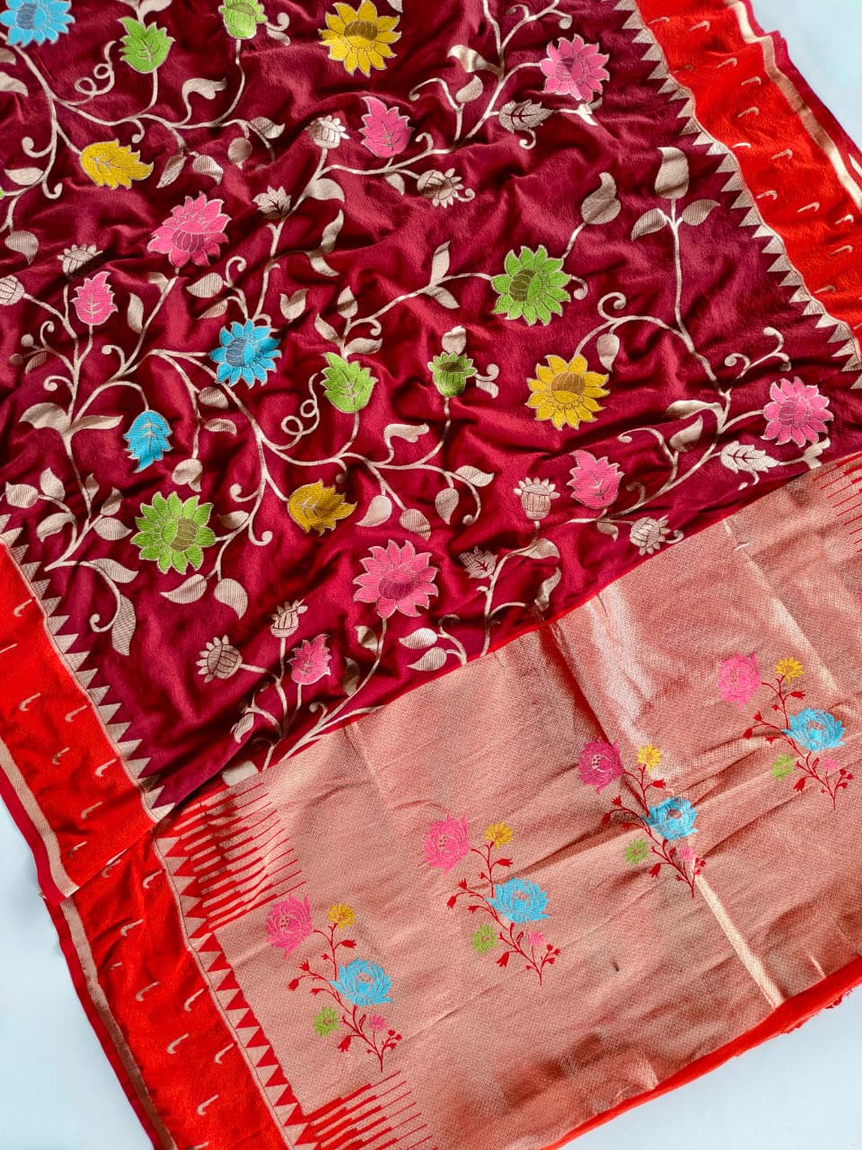 Soft nylon viscous saree