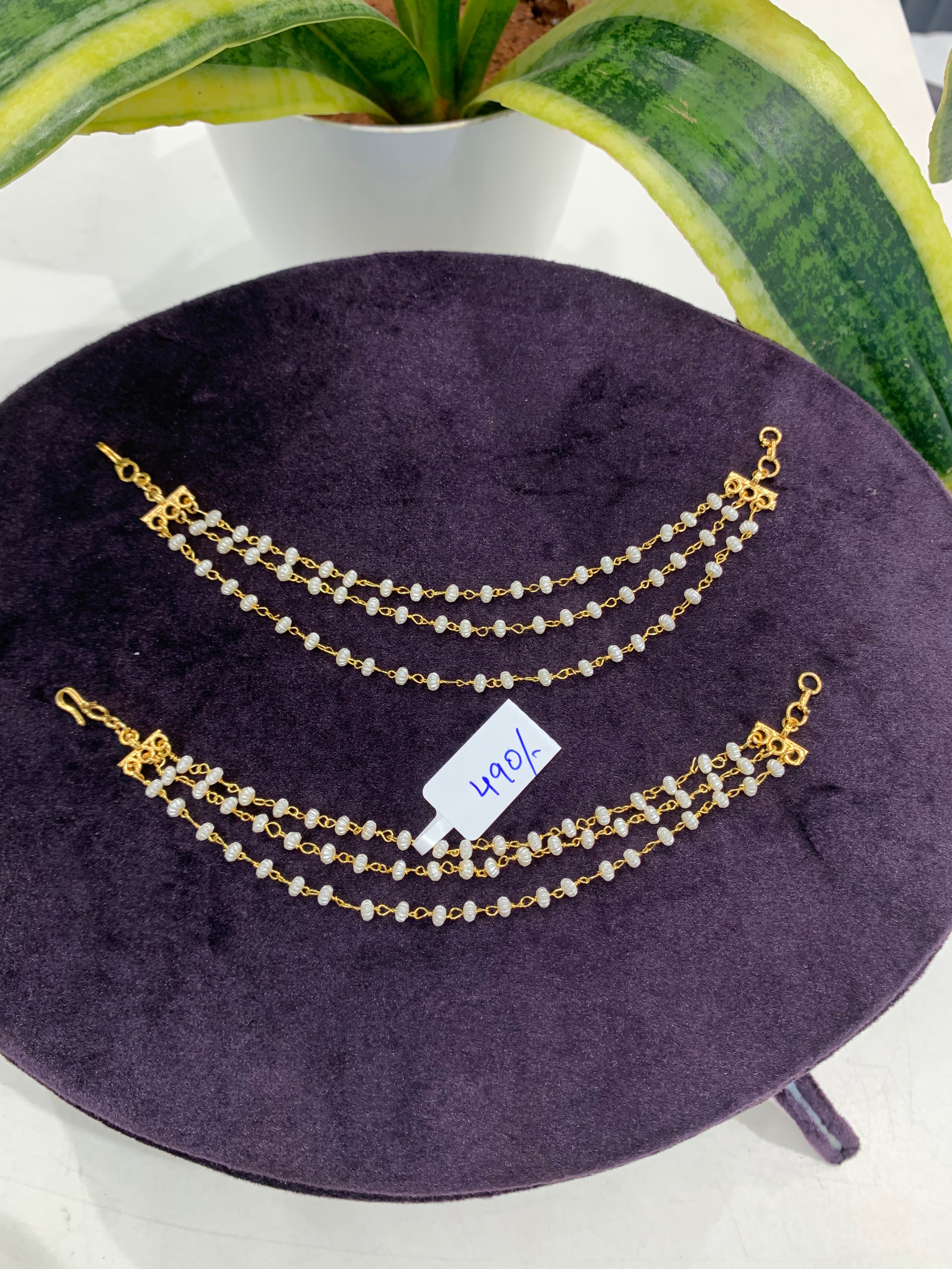 Beautiful white pearls champaswaralu