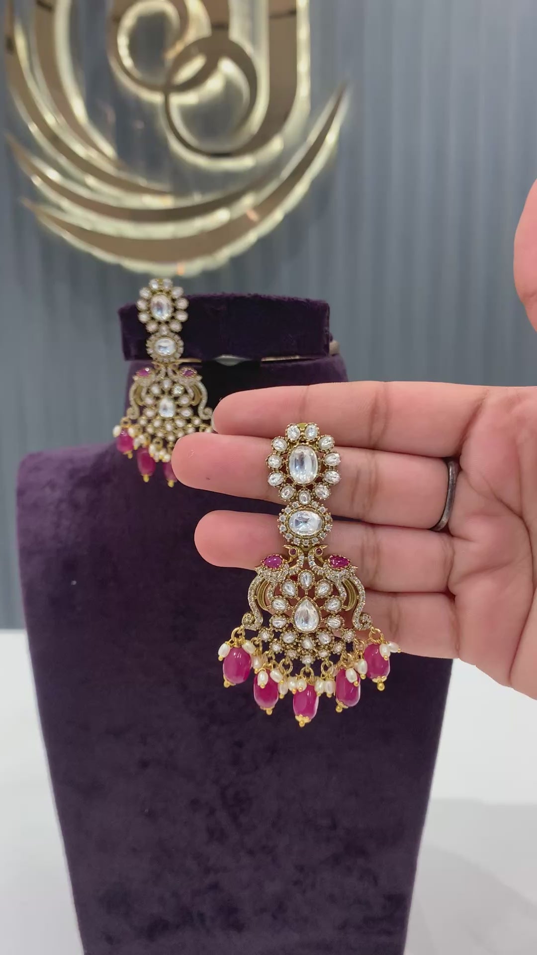 Beautiful Earrings With Premium Moissanite Stones