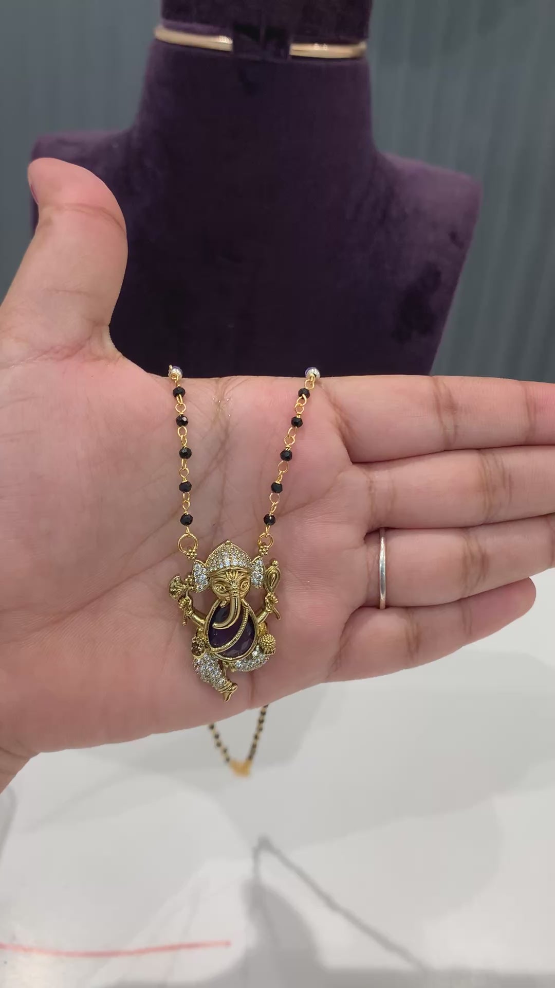 Beautiful Ganesh Pendent Blackbeads